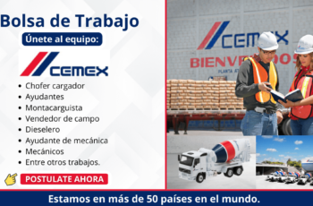Se requiere personal trabajo para la compañía - CEMEX